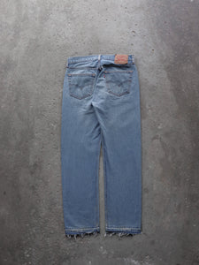 LEVI'S 501 RELEASED HEM DENIM - 1990S