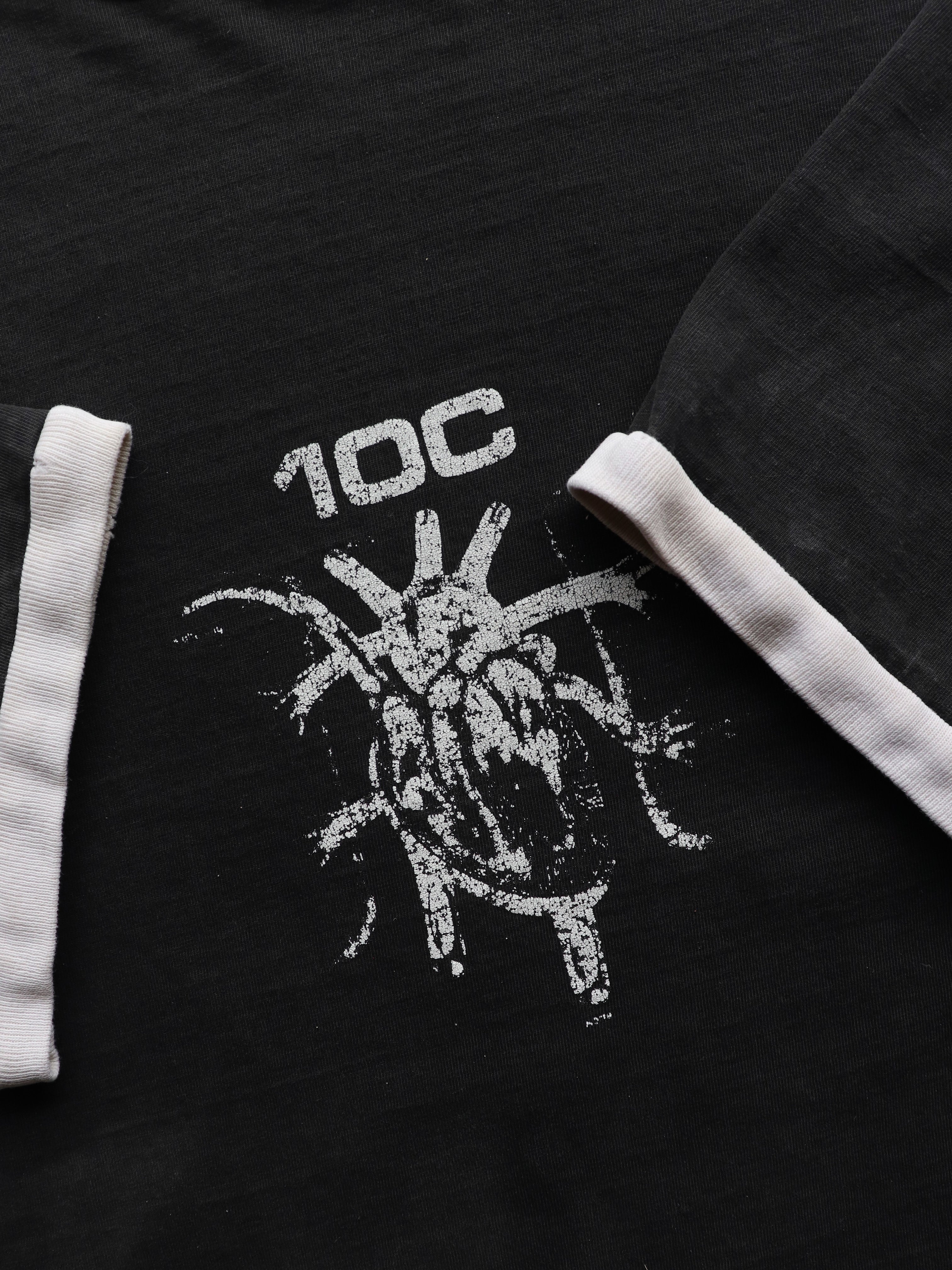 FADED "10C" RINGER TEE - 1990S