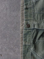 Load image into Gallery viewer, FADED &amp; REPAIRED OG-107 FATIGUE TROUSERS - 1970S
