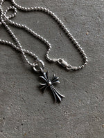 Load image into Gallery viewer, CHROME HEARTS CROSS PENDANT &amp; CHAIN - LOST ENDS FOUND
