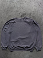 Load image into Gallery viewer, FADED GUNMETAL BLANK CREWNECK - 1990S - LOST ENDS FOUND
