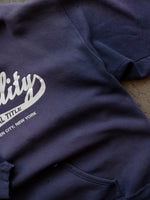 Load image into Gallery viewer, THRASHED &amp; SUN FADED “FIDELITY” SWEATSHIRT - 1990S - LOST ENDS FOUND
