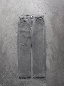 LEVI'S 501 RELEASED HEM CEMENT DENIM - 1990S