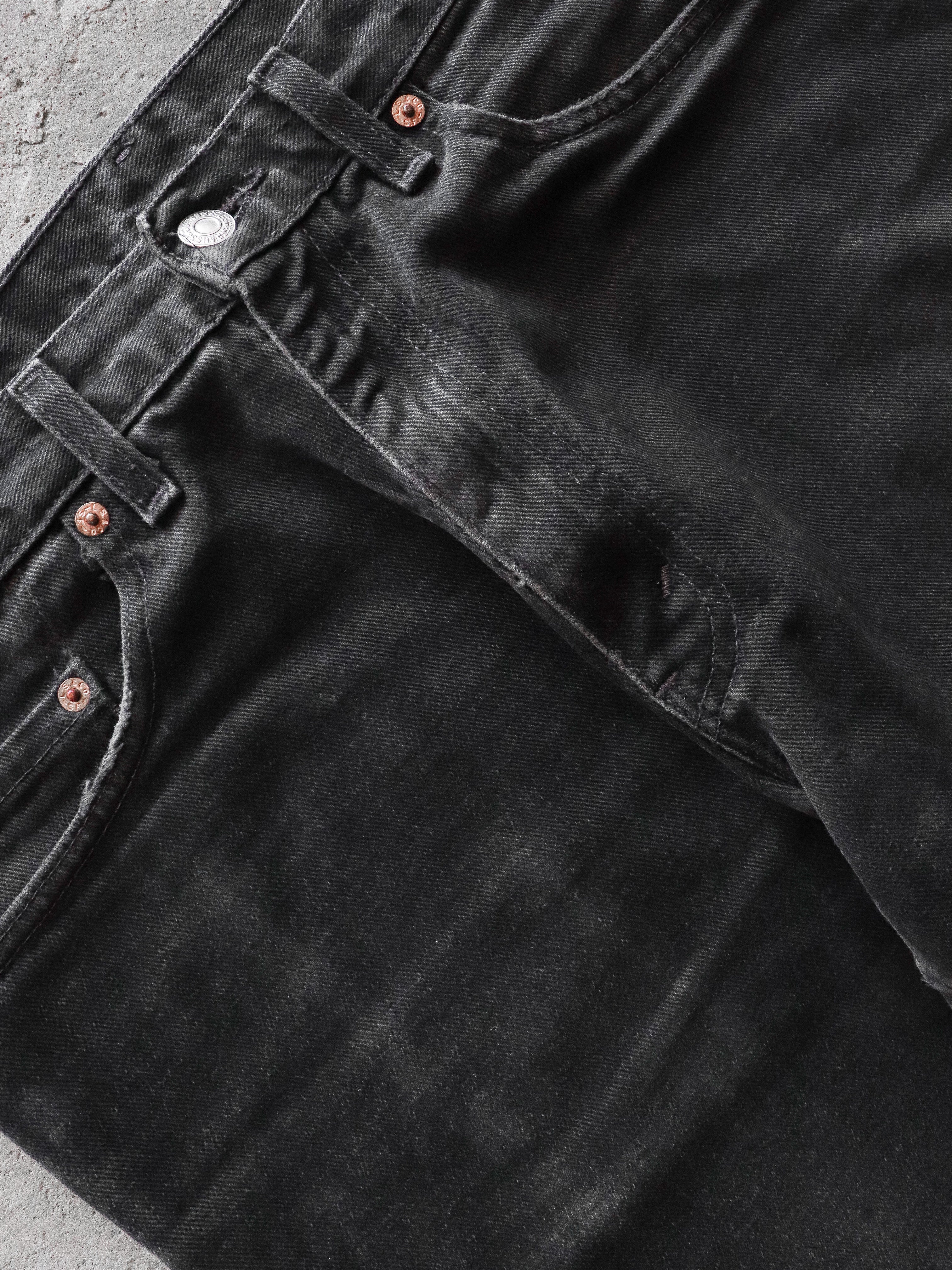 LEVI'S 550 FADED BLACK DENIM - 1990S – LOST ENDS FOUND