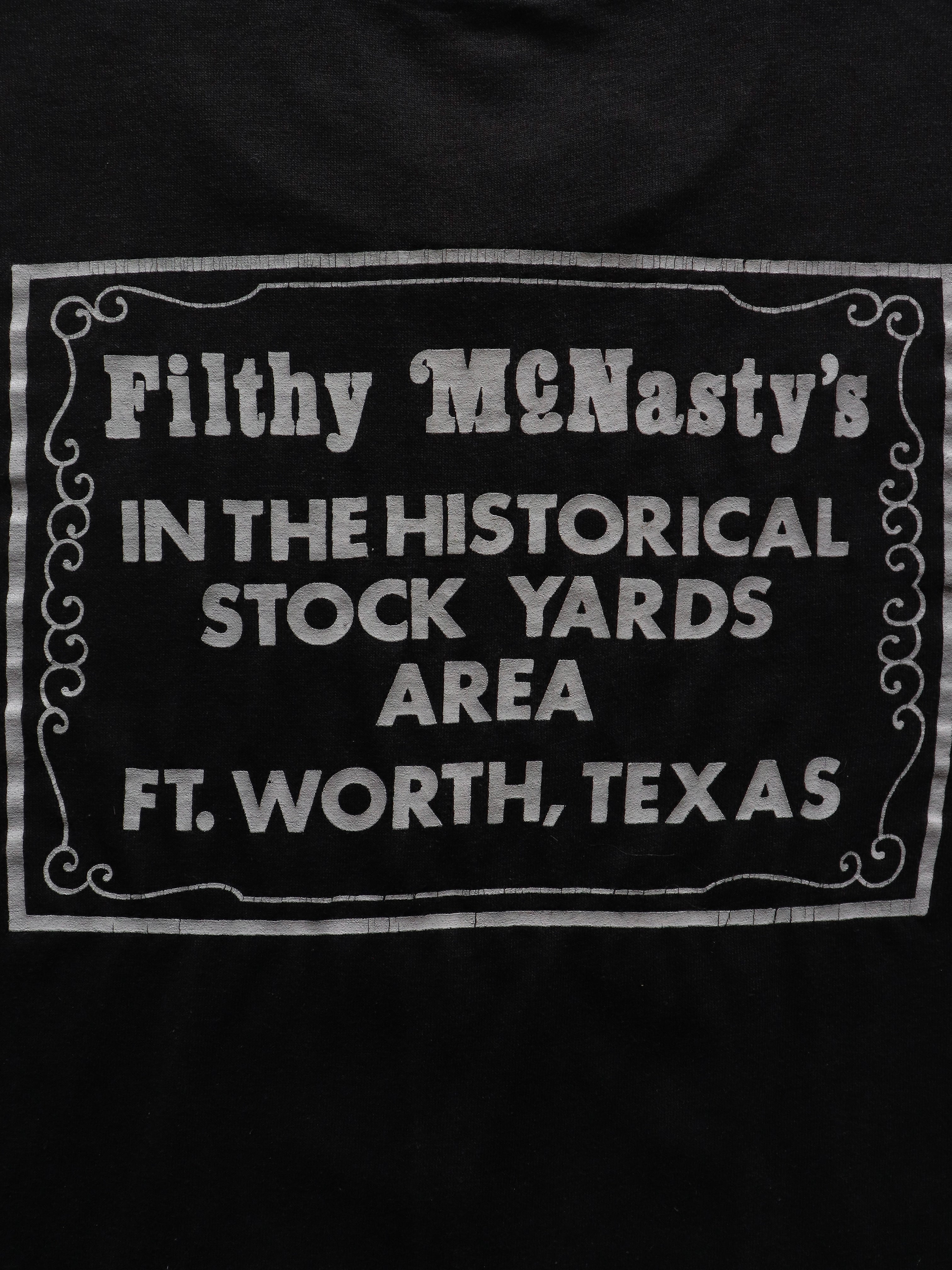 SINGLE STITCH "FILTHY McNASTY'S" TEE - 1980S