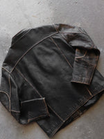 Load image into Gallery viewer, DISTRESSED LEATHER MOTO JACKET - 1990S
