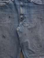 Load image into Gallery viewer, LEVIS THRASHED &amp; REPAIRED ALTERED DENIM - 1970S  ( 32 X 32 ) - LOST ENDS FOUND
