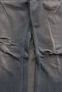 NUMBER (N)INE SS07 MUD WASH DISTRESSED "PAIN" DENIM - LOST ENDS FOUND