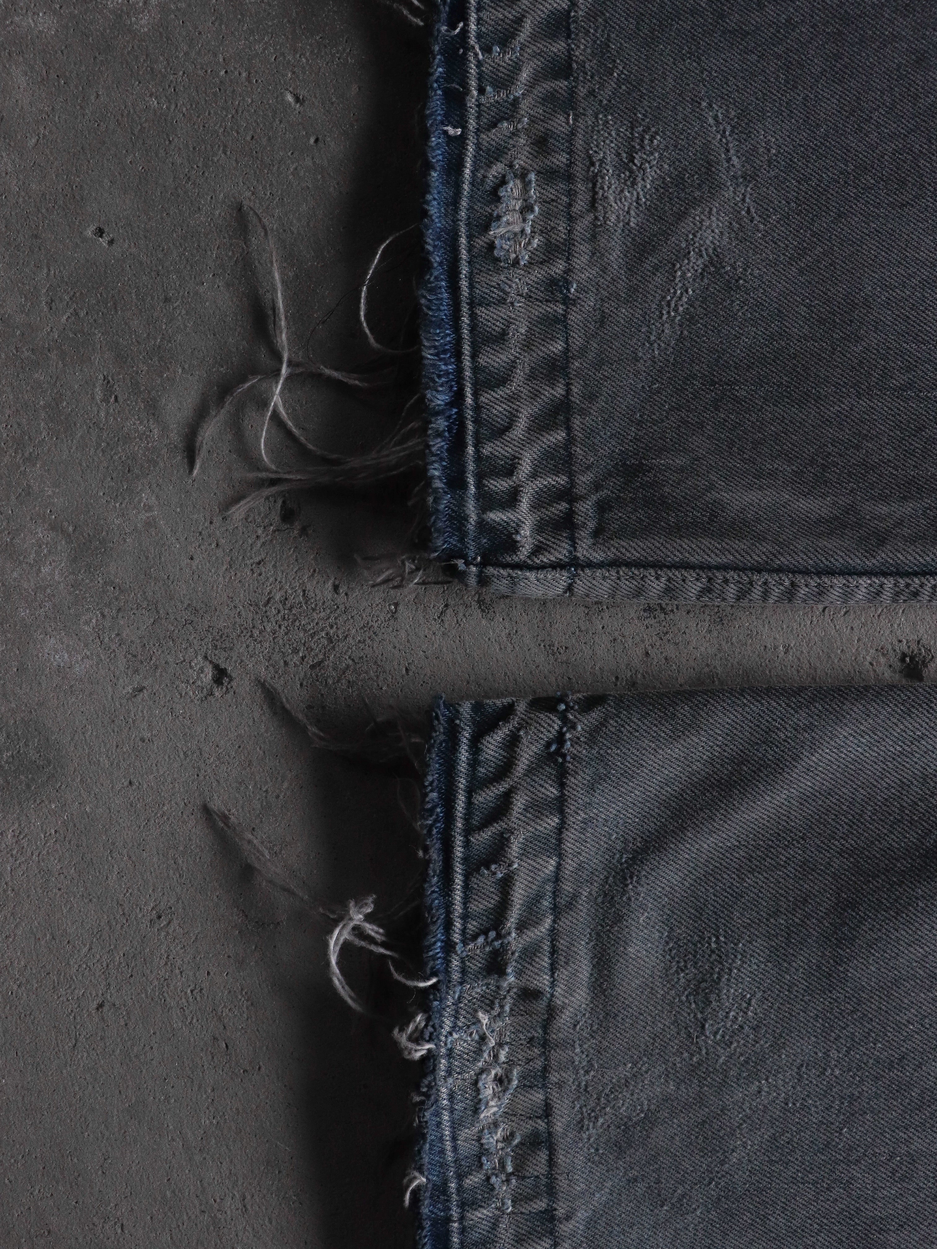 NUMBER (N)INE SS08 "BIRDS" REPAIRED MUDWASH DENIM