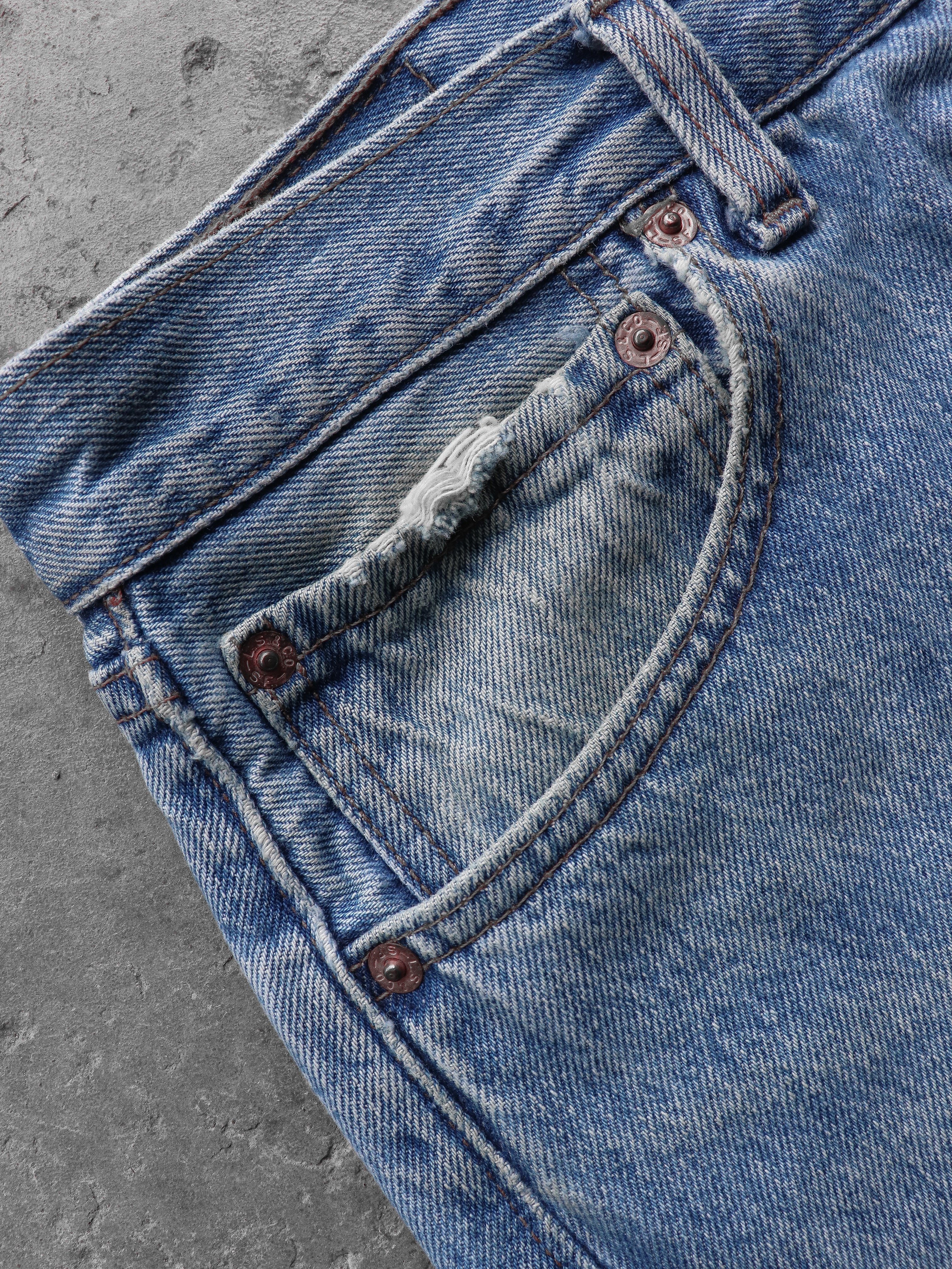 LEVI'S 501 RELEASED HEM DENIM - 1990S