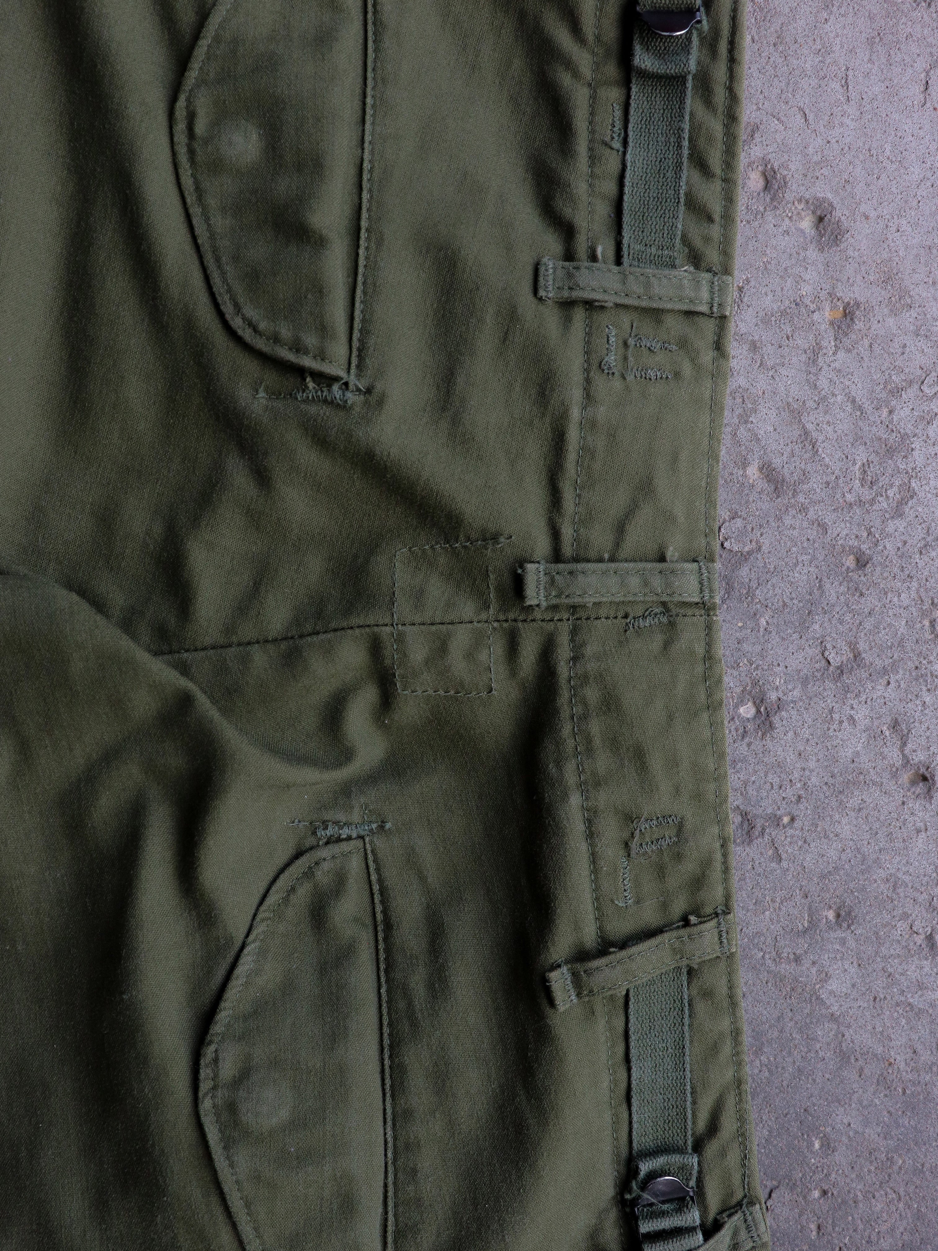 MILITARY FATIGUE TROUSERS - 1970S  ( 29-32 x 32 ) - LOST ENDS FOUND