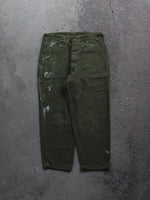 Load image into Gallery viewer, FADED OG-107 PAINTER TROUSERS - 1970S  ( 32 x 30 ) - LOST ENDS FOUND
