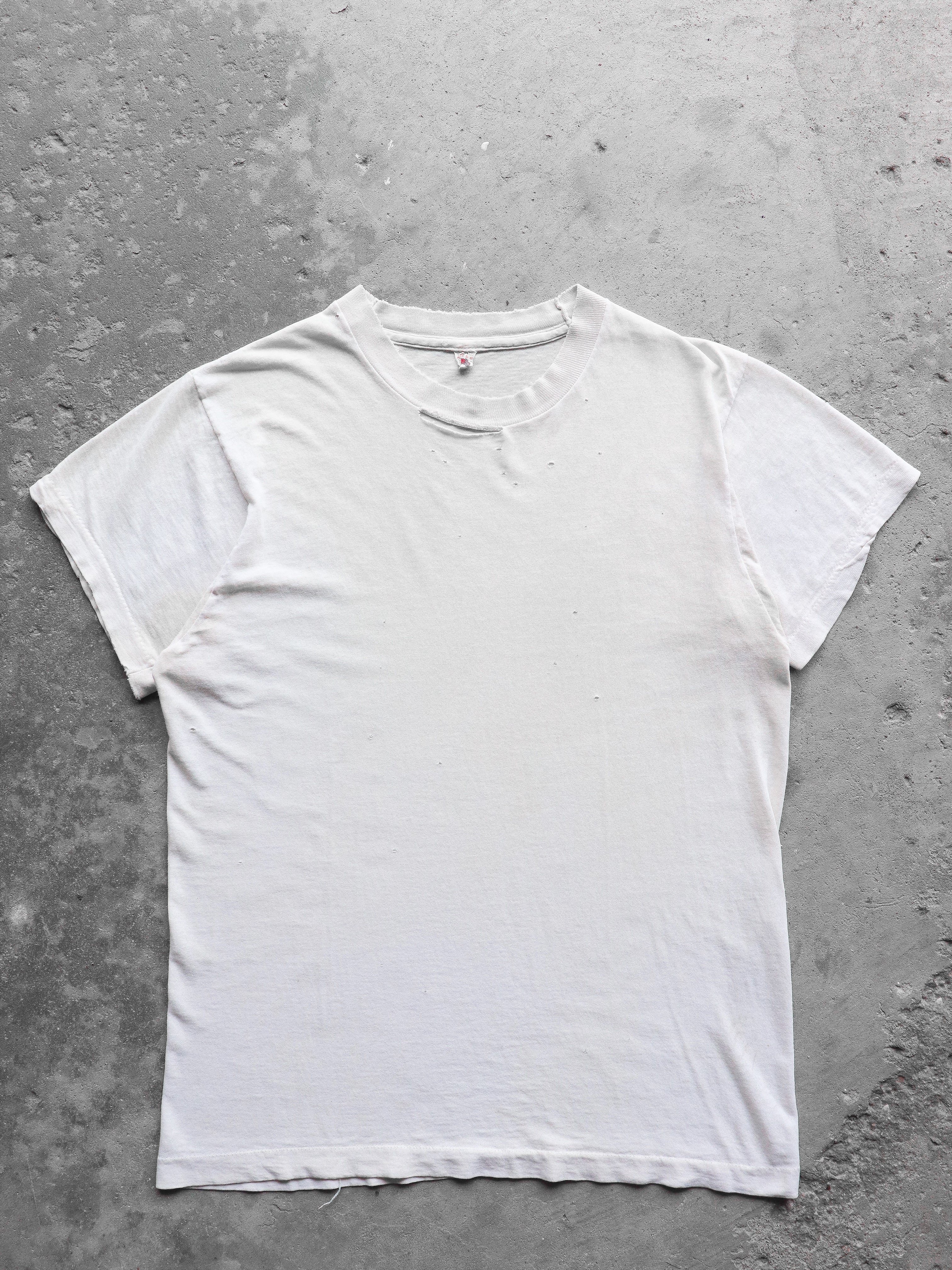 THRASHED BLANK ESSENTIAL TEE - 1980S